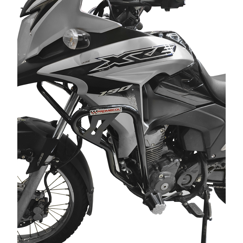 DEFENSA SLIDERS PROMECOL DE LUJO CON ALERON REDONDO GRANDE HONDA XRE 190