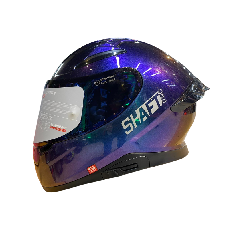 CASCO INTEGRAL SHAFT PRO 612 DV EVO CAMALE PLATEADO VISOR COLOR