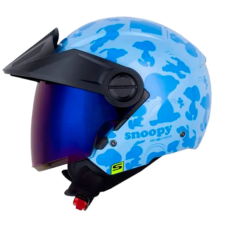 CASCO ABIERTO SHAFT 212 SNOOPY_THE AZUL CLARO AZUL VISOR COLOR