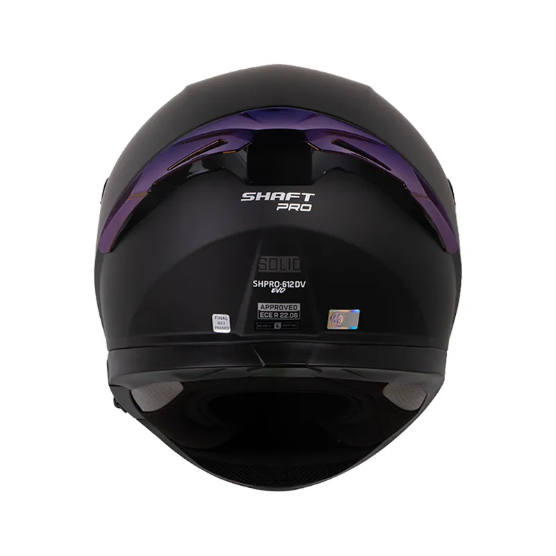 CASCO INTEGRAL SHAFT PRO 612 DV EVO NEGRO GRIS OSCURO VISOR COLOR