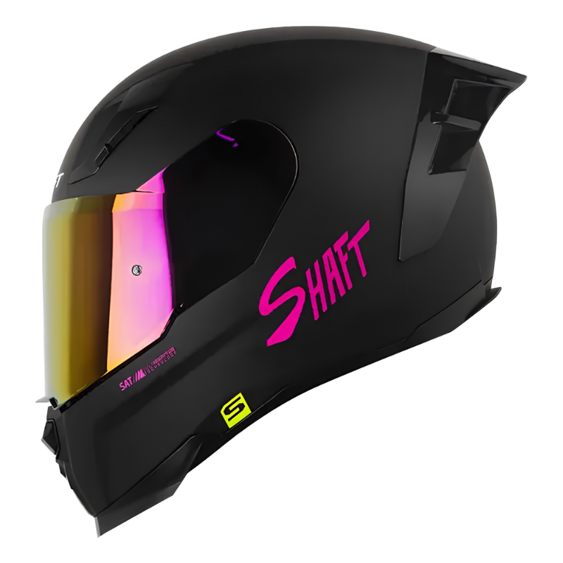 CASCO INTEGRAL SHAFT 562 R SOLID NEGRO FUCSIA VISOR IRIDIUM