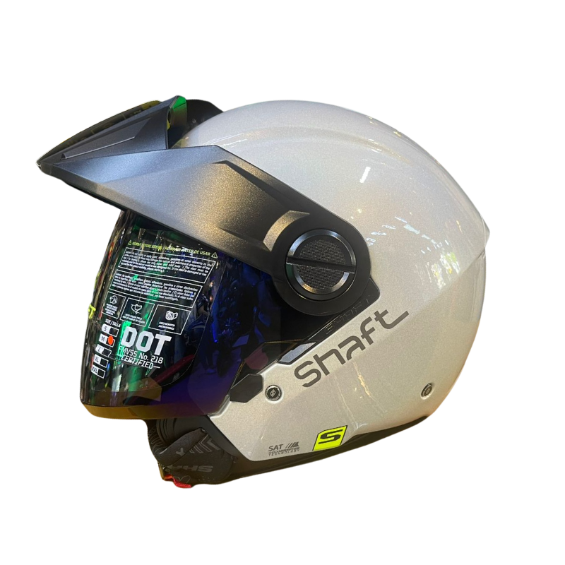 CASCO ABIERTO SHAFT 212 SOLID CAMALE GRIS OSCURO VISOR COLOR