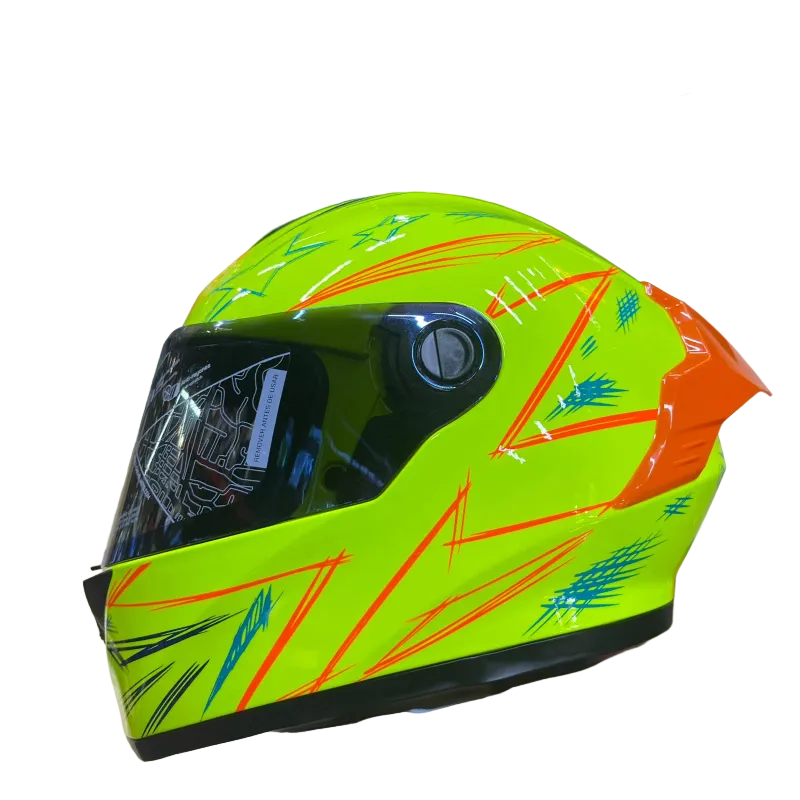 CASCO INTEGRAL X-ONE X-500 RS SCRAWL AMARILLO NARANJA VISOR COLOR