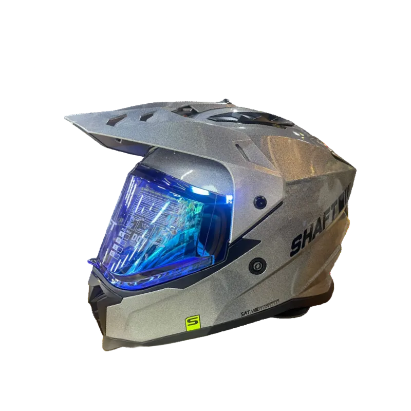 CASCO MULTIPROPOSITO SHAFT MX360 SOLID CAMALE NEGRO VISOR COLOR