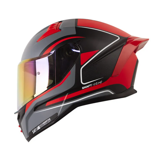 CASCO INTEGRAL SHAFT 504 DV DIRECTAR.NEGRO.ROJO.VISOR ROJO