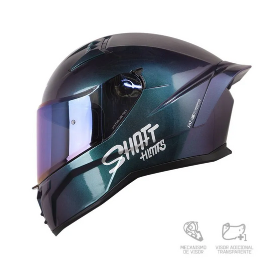 CASCO INTEGRAL SHAFT 504 DV SOLID.CAMALEON.VISOR AZUL