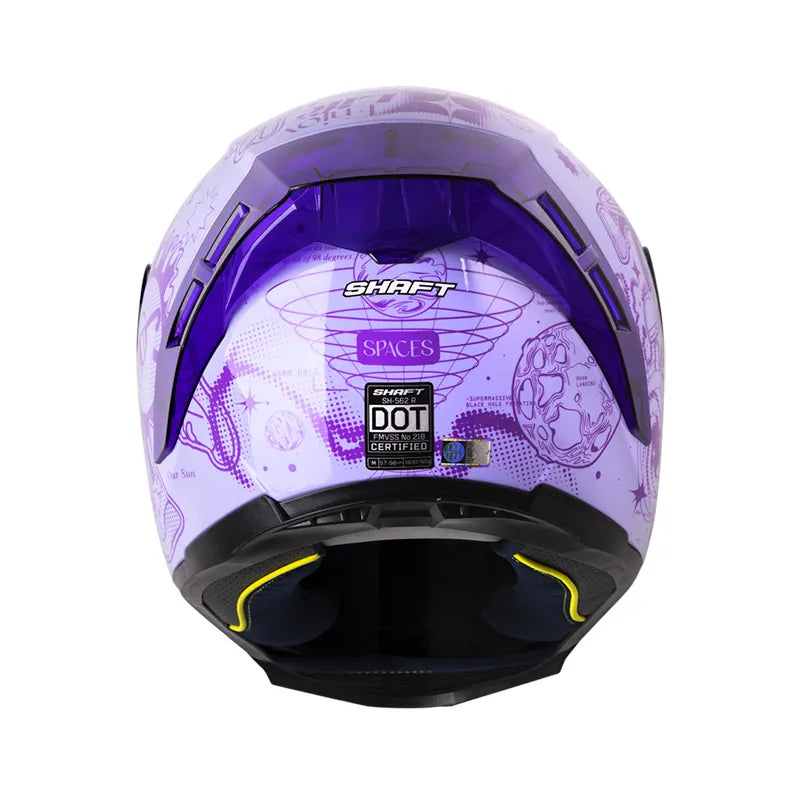 CASCO INTEGRAL SHAFT 562R SPACES MORADO VISOR COLOR