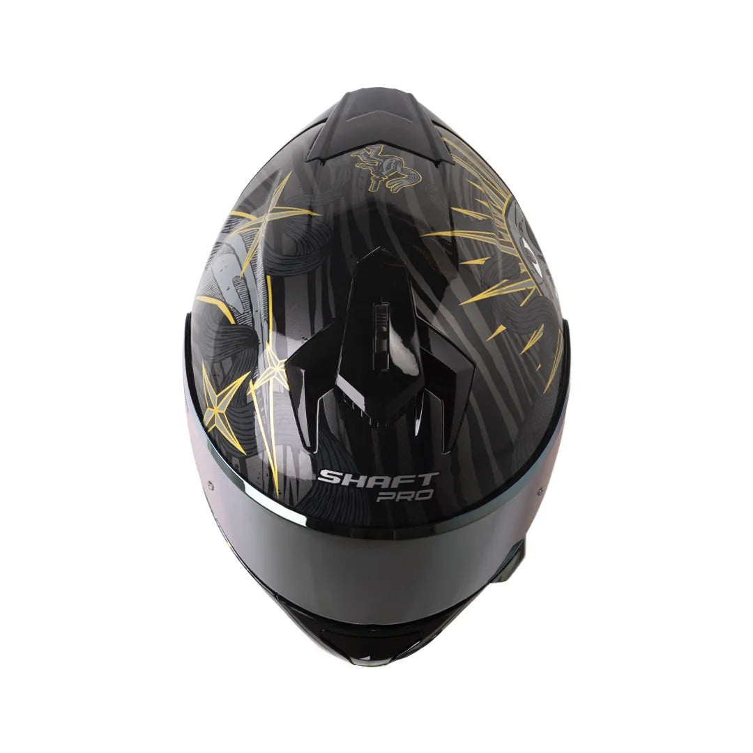 CASCO INTEGRAL SHAFT PRO 610 DV ECLIPSE NEGRO DORADO VISOR COLOR