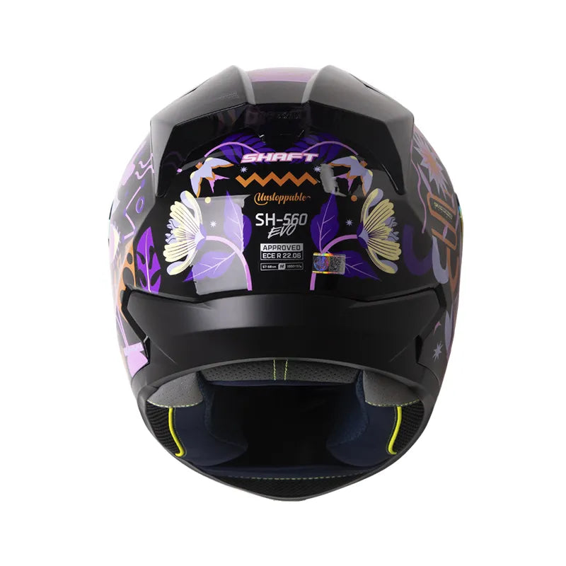 CASCO INTEGRAL SHAFT 560 EVO UNSTOPPABLE NEGRO DORADO VISOR COLOR