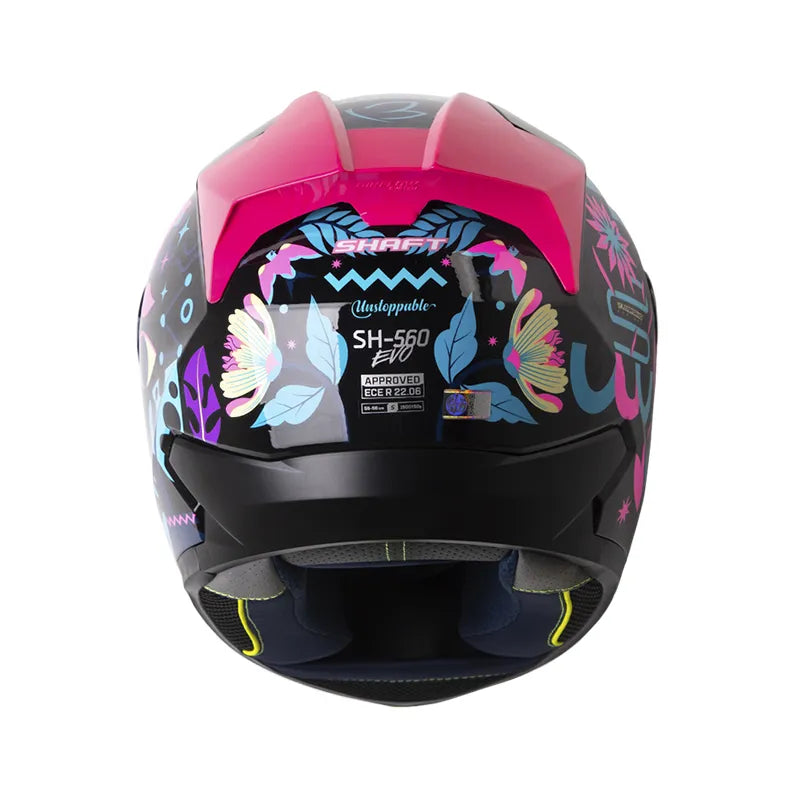 CASCO INTEGRAL SHAFT 560 EVO UNSTOPPABLE NEGRO AZUL VISOR HUMO
