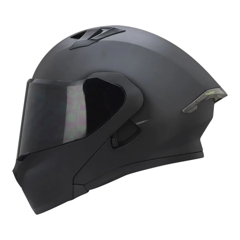 CASCO ABATIBLE ICH 3120 PLANO NEGRO MATE VISOR HUMO