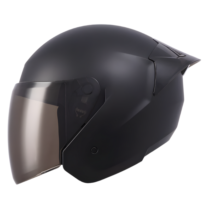 CASCO ABIERTO ICH 101 NEGRO MATE VISOR HUMO