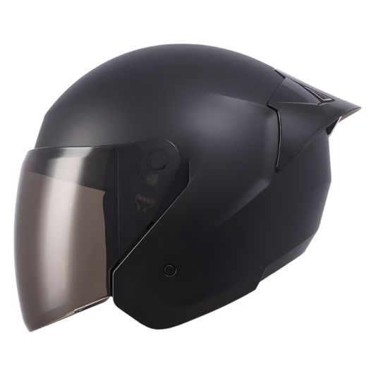 CASCO ABIERTO ICH 101 NEGRO MATE VISOR HUMO