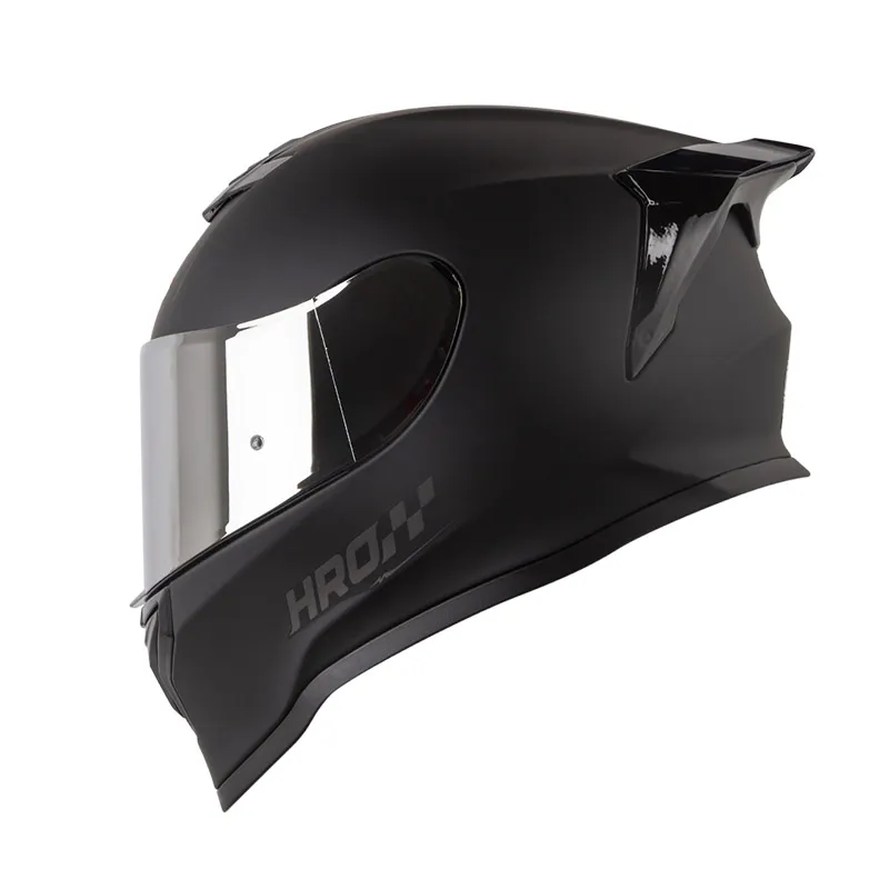 CASCO INTEGRAL HRO 506 SP SOLID NEGRO MATE GRIS OSCURO VISOR COLOR
