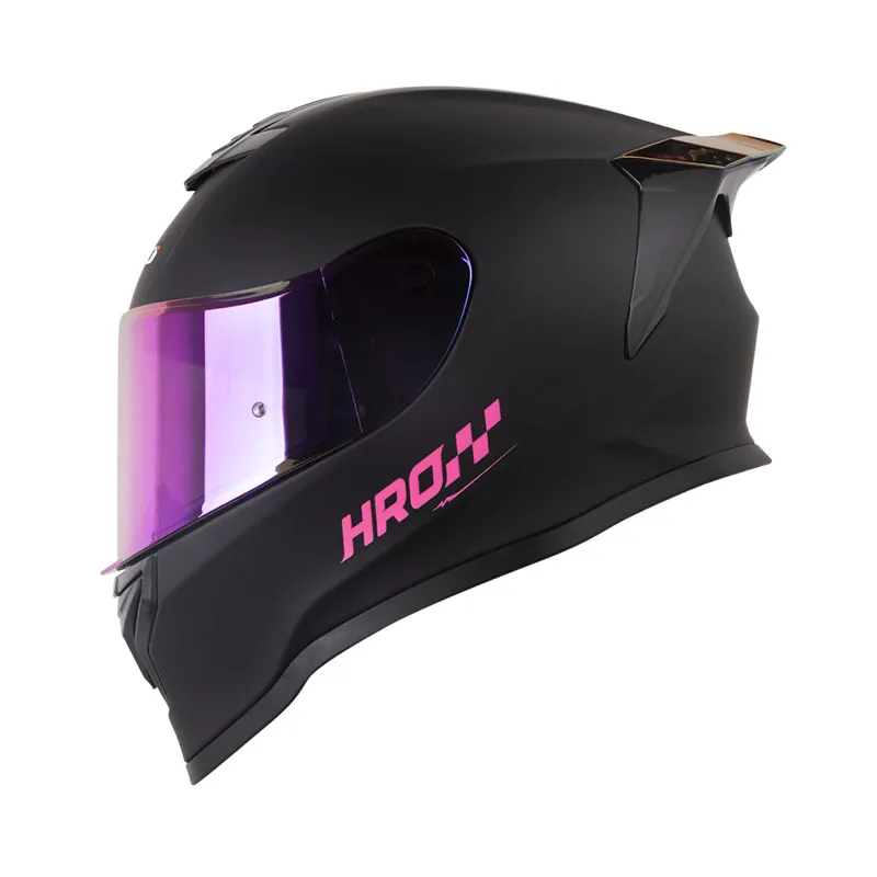 CASCO INTEGRAL HRO 506 SP SOLID NEGRO FUCSIA VISOR COLOR