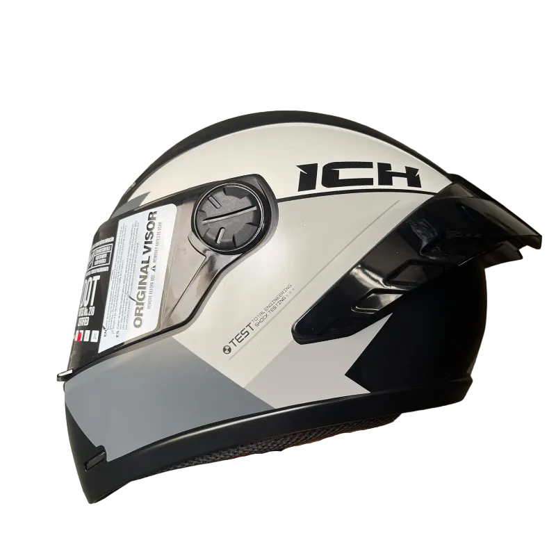 CASCO INTEGRAL ICH 501_SP FUNN NEGRO MATE/GRIS OSCURO VISOR HUMO