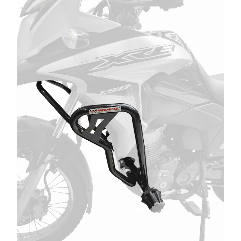DEFENSA SLIDERS PROMECOL  DE LUJO CON ALERON REDONDO GRANDE HONDA XRE 190