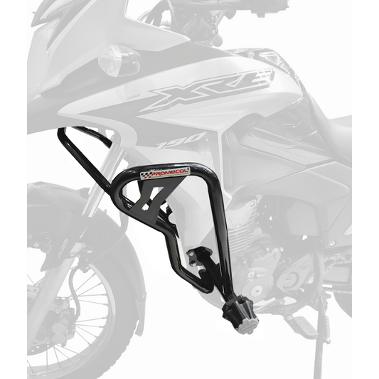 DEFENSA SLIDERS PROMECOL  DE LUJO CON ALERON REDONDO GRANDE HONDA XRE 190