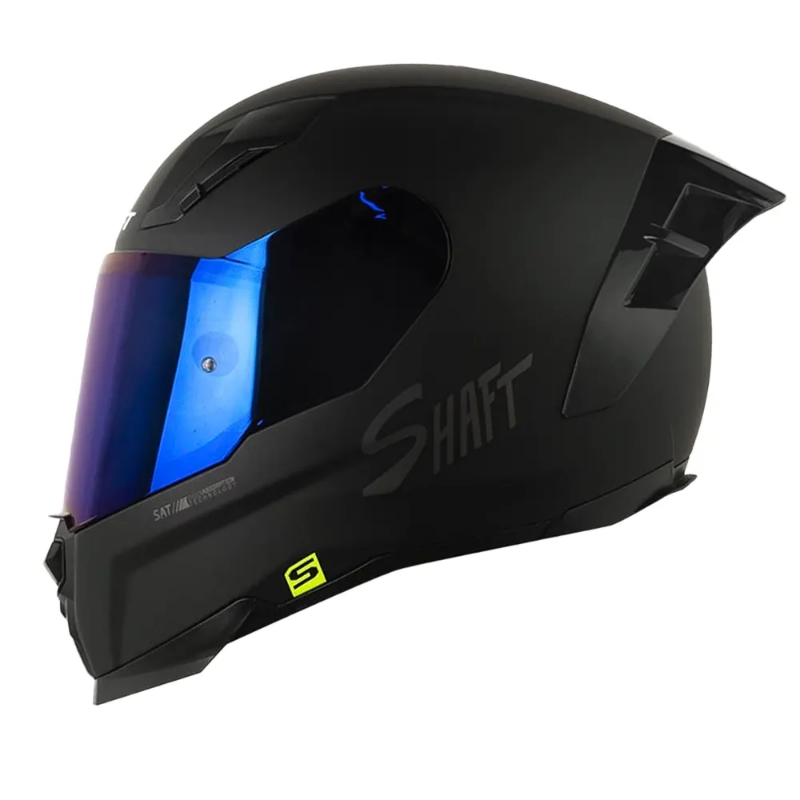 CASCO INTEGRAL SHAFT 562 R SOLID NEGRO GRIS OSCURO VISOR COLOR