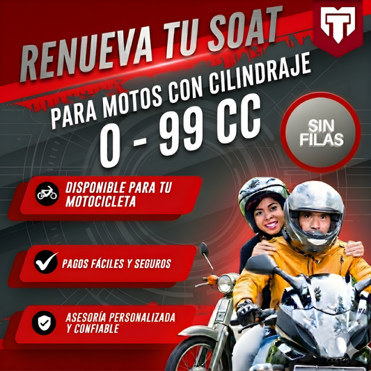SOAT Seguro y Rápido – Tu Póliza Digital (Solo para Motocicletas de 0-99 CC)