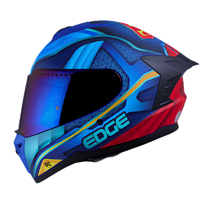 CASCO INTEGRAL DC EXTREME SUPERMAN AZUL VISOR AZUL