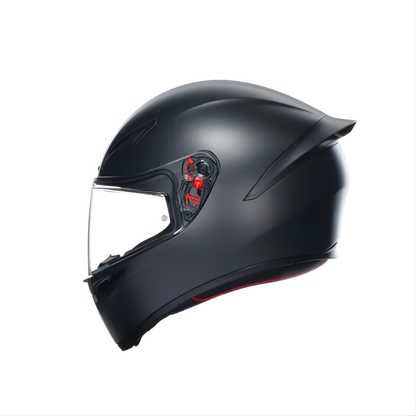 CASCO INTEGRAL AGV K-1S SOLID NEGRO MATE VISOR TRANSPARENTE