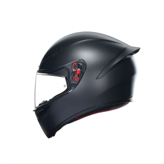 CASCO INTEGRAL AGV K-1S SOLID NEGRO MATE VISOR TRANSPARENTE