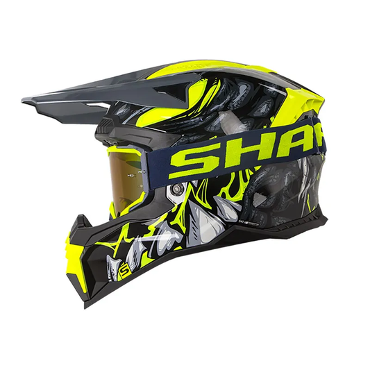 CASCO CROSS SHAFT MX60 SOBEK NEGRO AMARILLO NEON