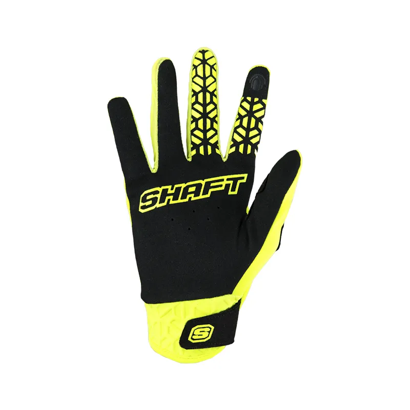 GUANTE TEXTIL SHAFT DROID NEGRO AMARILLO NEON