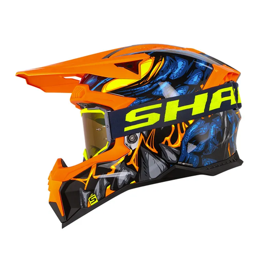 CASCO CROSS SHAFT MX60 SOBEK NEGRO AZUL OSCURO