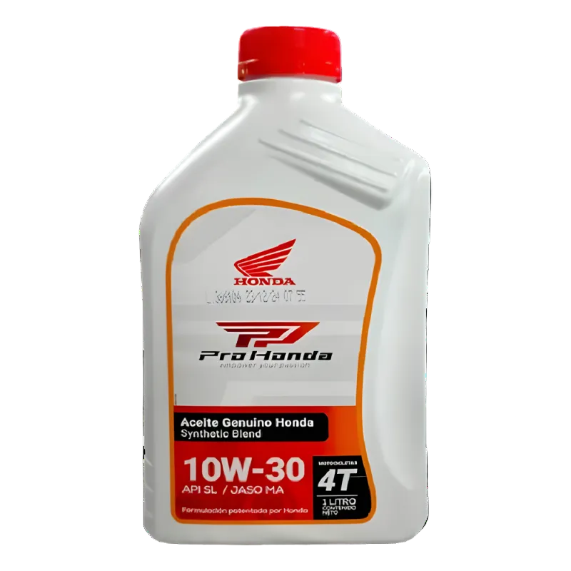 ACEITE HONDA 10W30 SEMISINTETICO 4T API/SL JASO/MA 1LT