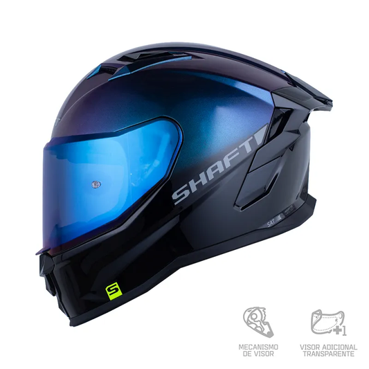 CASCO INTEGRAL SHAFT 556 TAIPAN SOLID SUNSE CAMALE GRIS VISOR RETRO