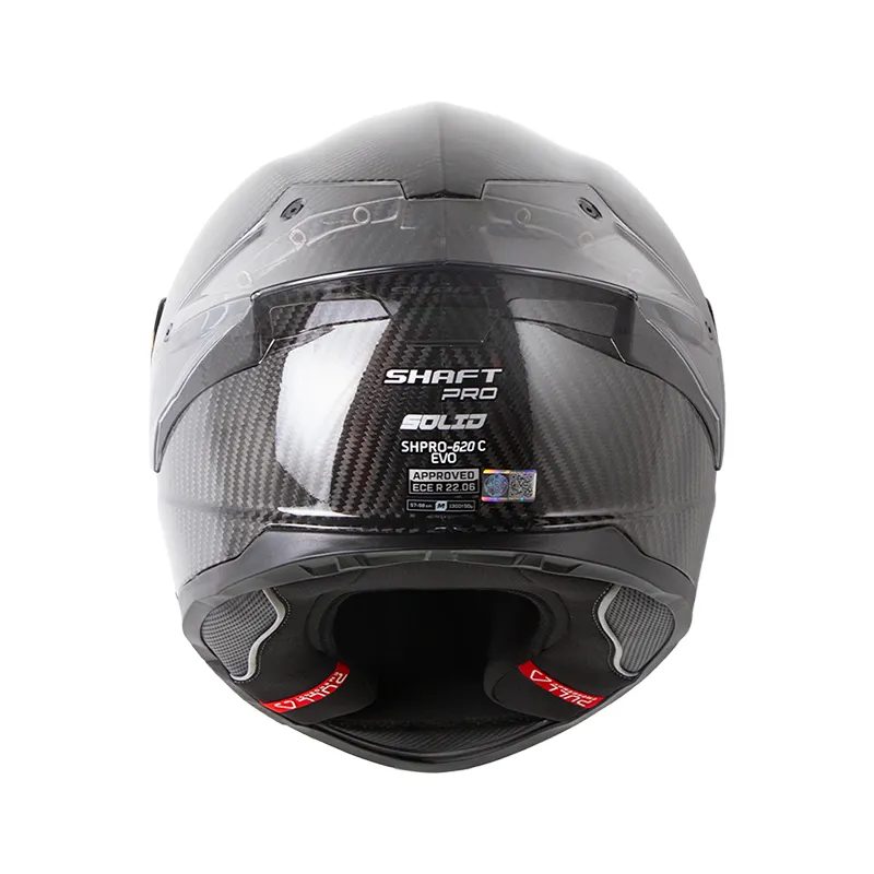 CASCO INTEGRAL SHAFT PRO 620C EVO SOLID 3K NEGRO CLARO PLATEADO VISOR AZUL