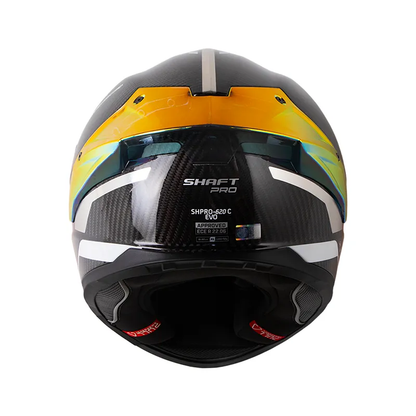 CASCO INTEGRAL SHAFT PRO 620C EVO HALD NEGRO CLARO GRIS VISOR ROJO RETRO