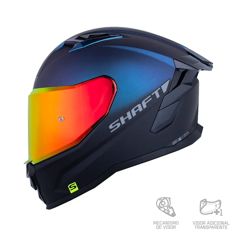 CASCO INTEGRAL SHAFT 556 TAIPAN SOLID SUNSE CAMALE GRIS VISOR COLOR