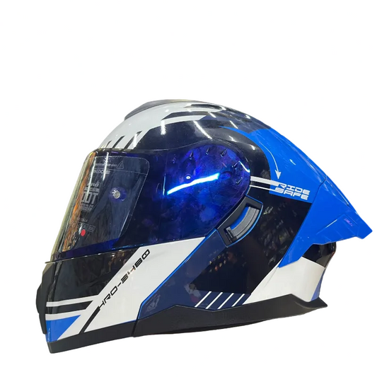CASCO ABATIBLE HRO 3480DV_EVO NAW AZUL OSCURO VISOR IRIDIUM