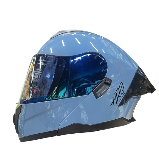 CASCO ABATIBLE HRO 3480DV_EVO SOLID AZUL NEGRO VISOR COLOR