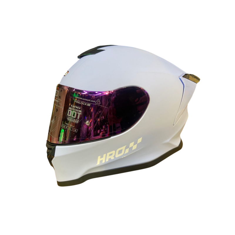 CASCO INTEGRAL HRO 506 SP SOLID MORADO CLARO BLANCOVISOR COLOR