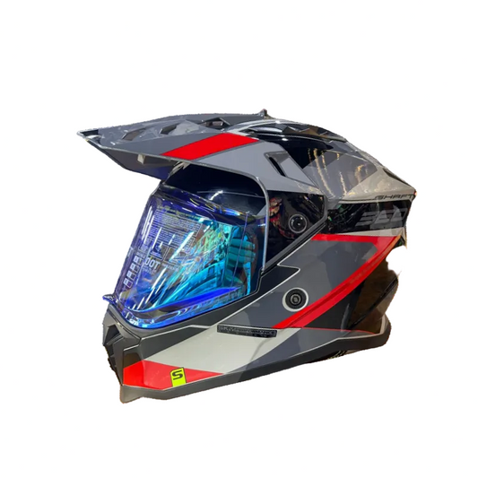 CASCO MULTIPROPOSITO SHAFT MX360 MISHO GRIS OSCURO GRIS VISOR COLOR