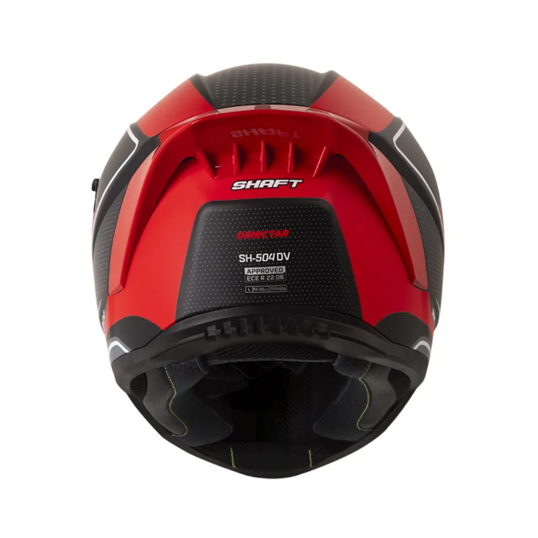 CASCO INTEGRAL SHAFT 504 DV DIRECTAR.NEGRO.ROJO.VISOR ROJO