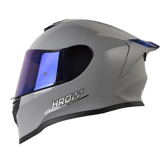 CASCO INTEGRAL HRO 506 SP SOLID GRIS.PLATEADO.VISOR COLOR