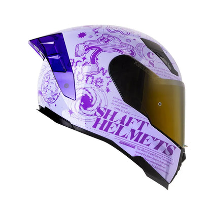 CASCO INTEGRAL SHAFT 562R SPACES MORADO VISOR COLOR
