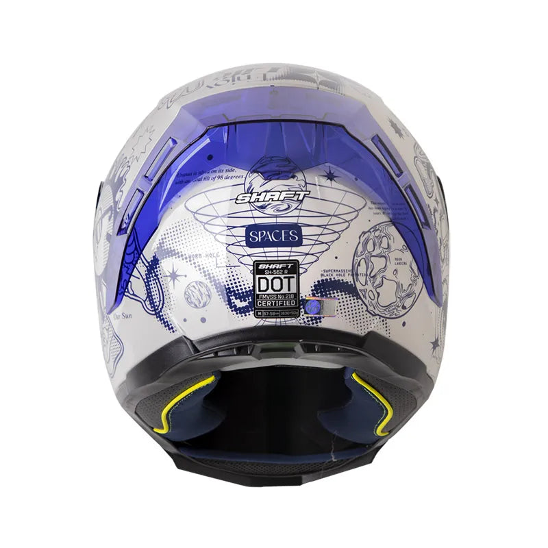 CASCO INTEGRAL SHAFT 562R SPACES GRIS AZUL VISOR COLOR