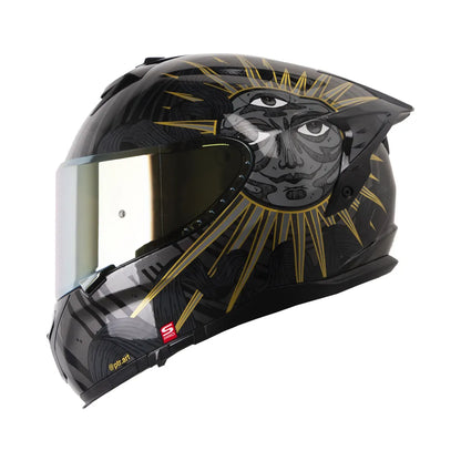 CASCO INTEGRAL SHAFT PRO 610 DV ECLIPSE NEGRO DORADO VISOR COLOR