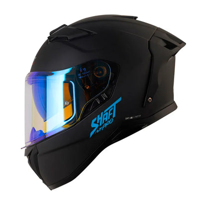 CASCO INTEGRAL SHAFT PRO 606 SP SOLID NEGRO AZUL VISOR COLOR