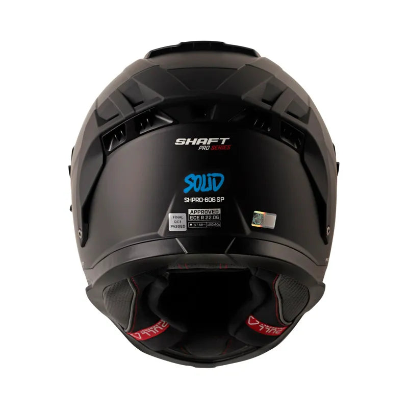 CASCO INTEGRAL SHAFT PRO 606 SP SOLID NEGRO AZUL VISOR COLOR