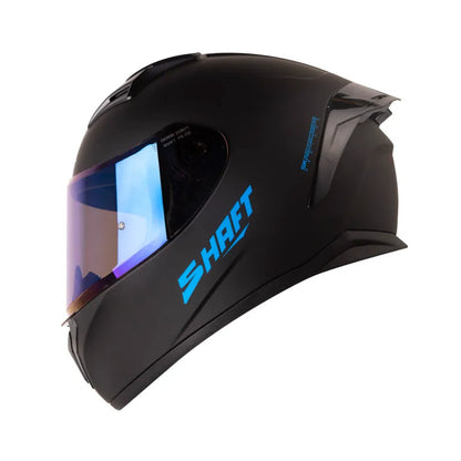 CASCO INTEGRAL SHAFT 582 SP EVO SOLID NEGRO AZUL VISOR COLOR