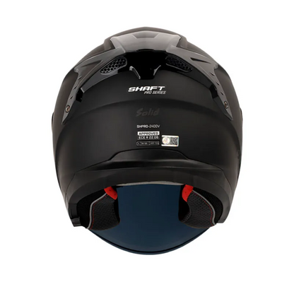 CASCO ABIERTO SHAFT PRO 240 DV  SOLID NEGRO GRIS OSCURO VISOR COLOR