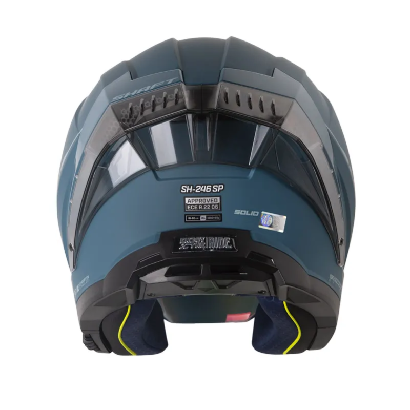 CASCO ABIERTO SHAFT 246 SP SOLID AZUL OSCURO VISOR HUMO