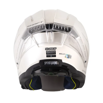 CASCO ABIERTO SHAFT 246 SP SOLID BLANCO PLATEADO VISOR COLOR